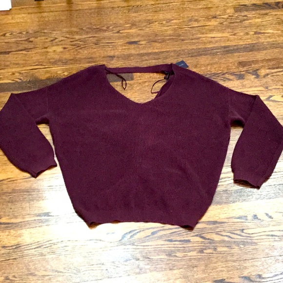 Dynamite Sweaters - Twist Back V-neck Sweater